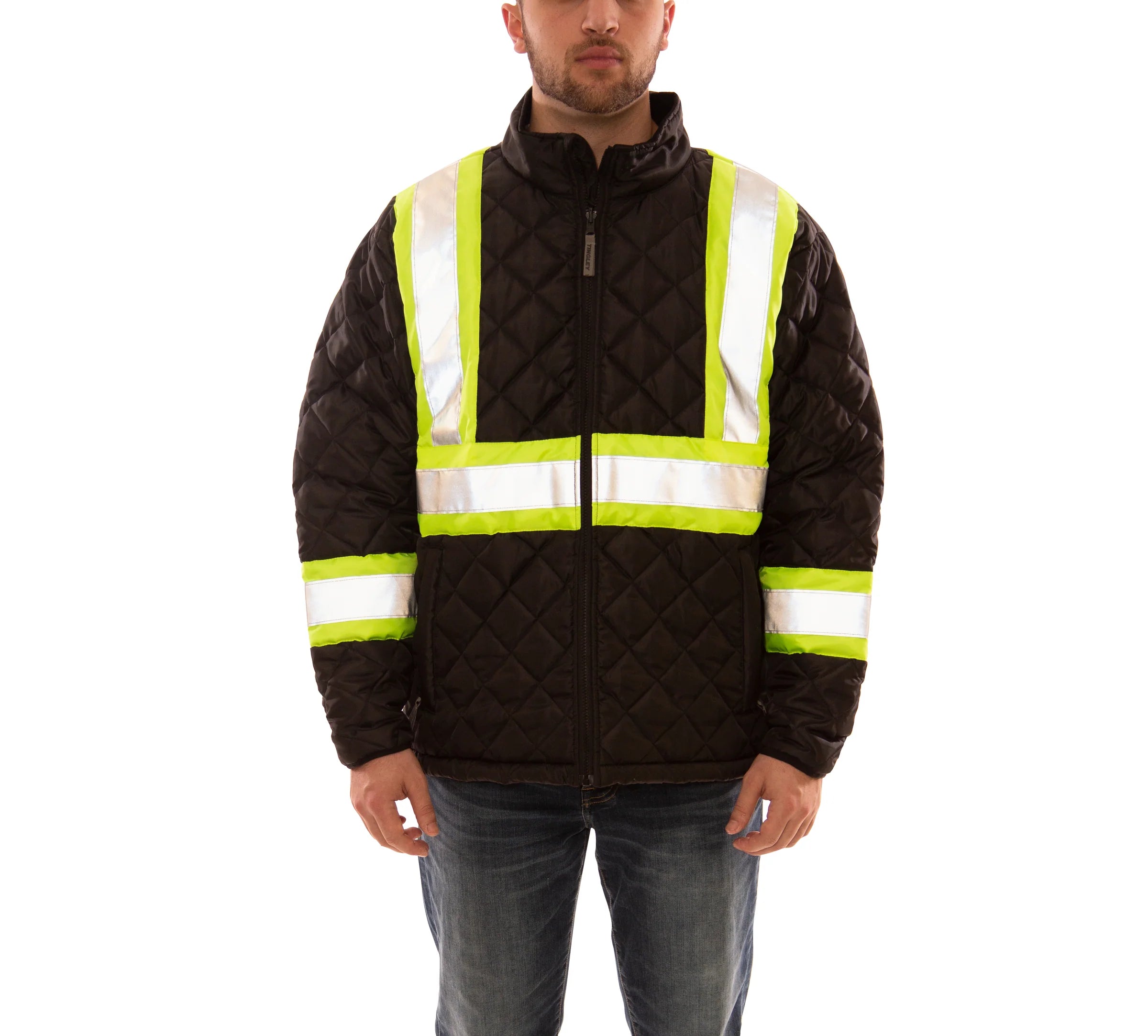 Tingley Icon™ Hi-Vis Quilted Jacket - All Season Comfort, CSA Z96 Class 1 Compliant, 180g Insulating Quilted Jacket, Reflective Tape | Sizes S-5XL