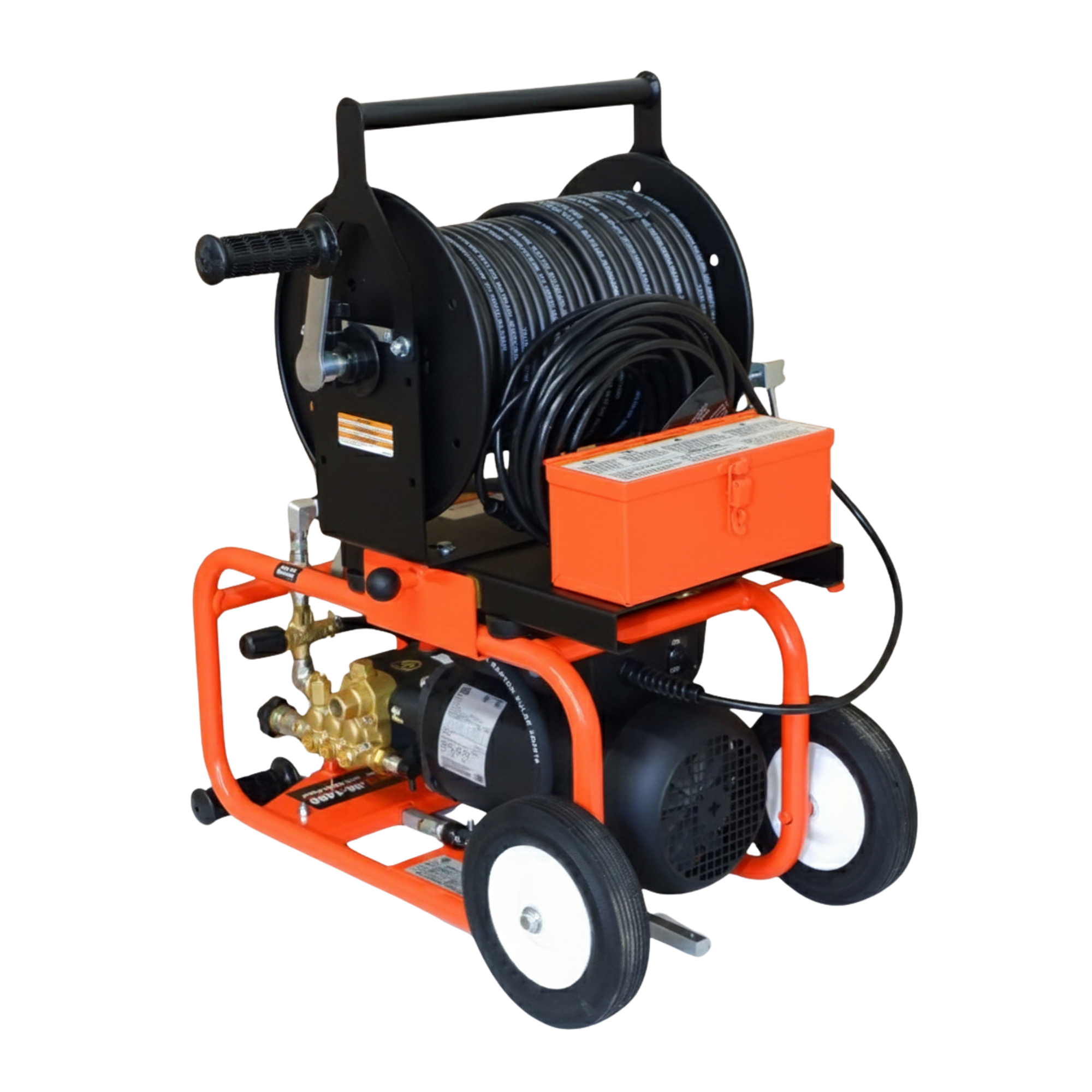 General JM-1450-A Electric Drain Jetter – 1500 PSI, 1.7 GPM, 1.5 HP, Vibra-Pulse, GFCI, 150 ft Hose, Compact Portable Water Jet for 1-1/2" to 4" Lines