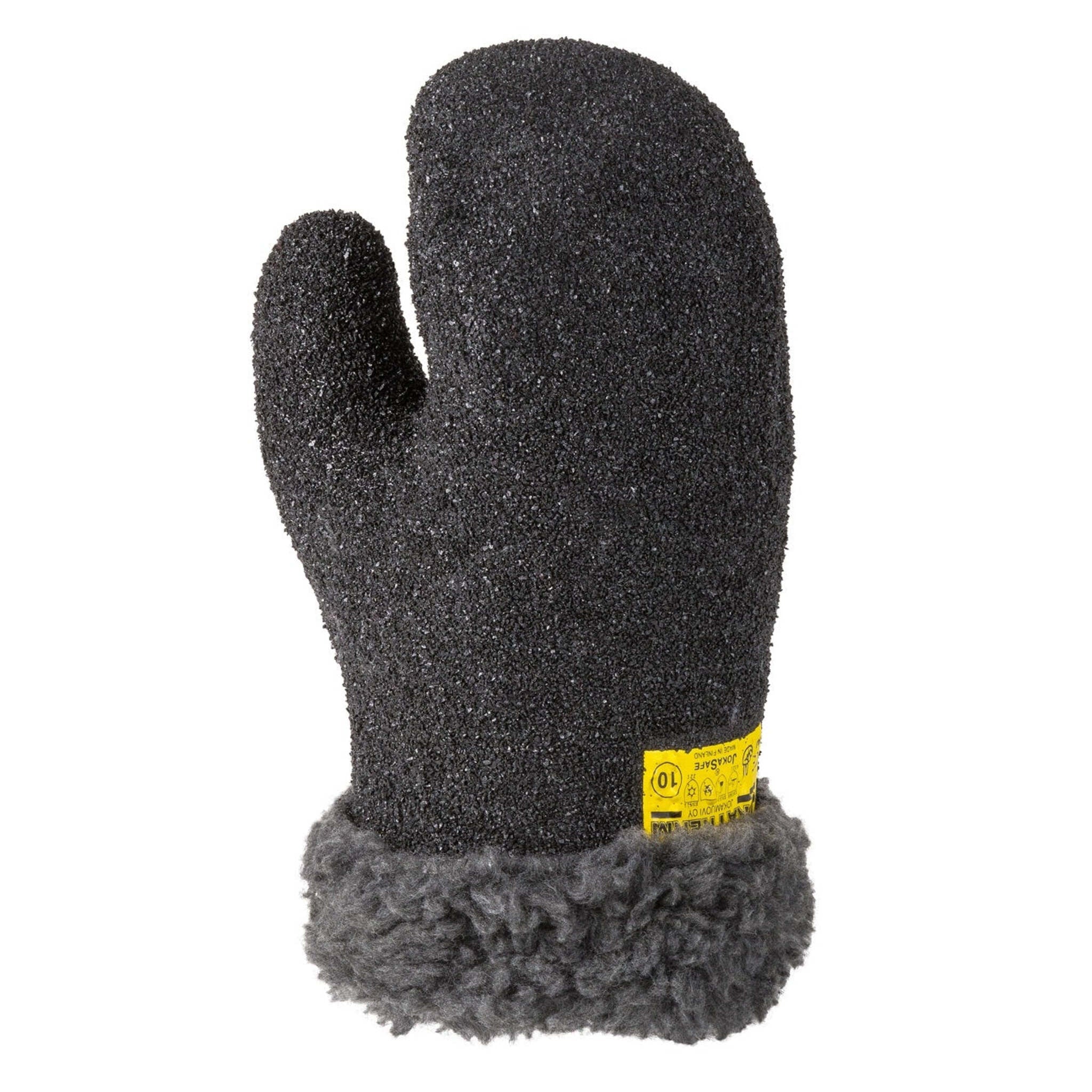 JokaSafe JokaTherm R101 Vinyl Safety Mitt | Triple PVC, Detachable Fur Liner, EN 374-1 Type A
