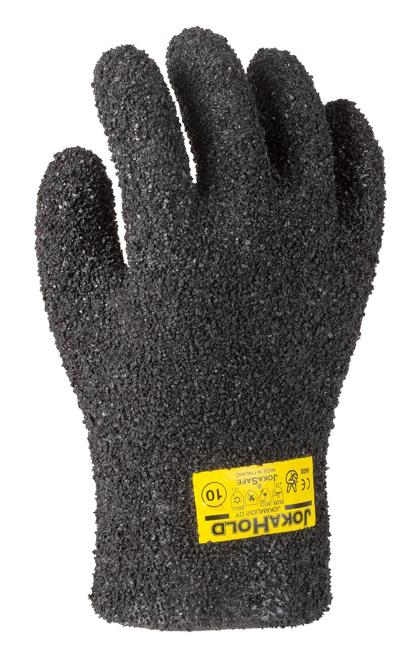 Jokasafe JokaHold Premium Vinyl Safety Gloves with Short Cuff and Granular TopGrip PVC Coating