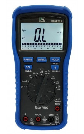 Kane KANE525 True RMS Digital Multimeter with Temperature Measurement, 1000V - Professional Wireless Capability, Rugged Design for Electrical and HVAC Use