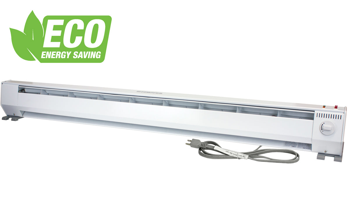 King Electric KP1215-ECO Portable 2-Stage Baseboard Heater with ECO-Stat | 120V