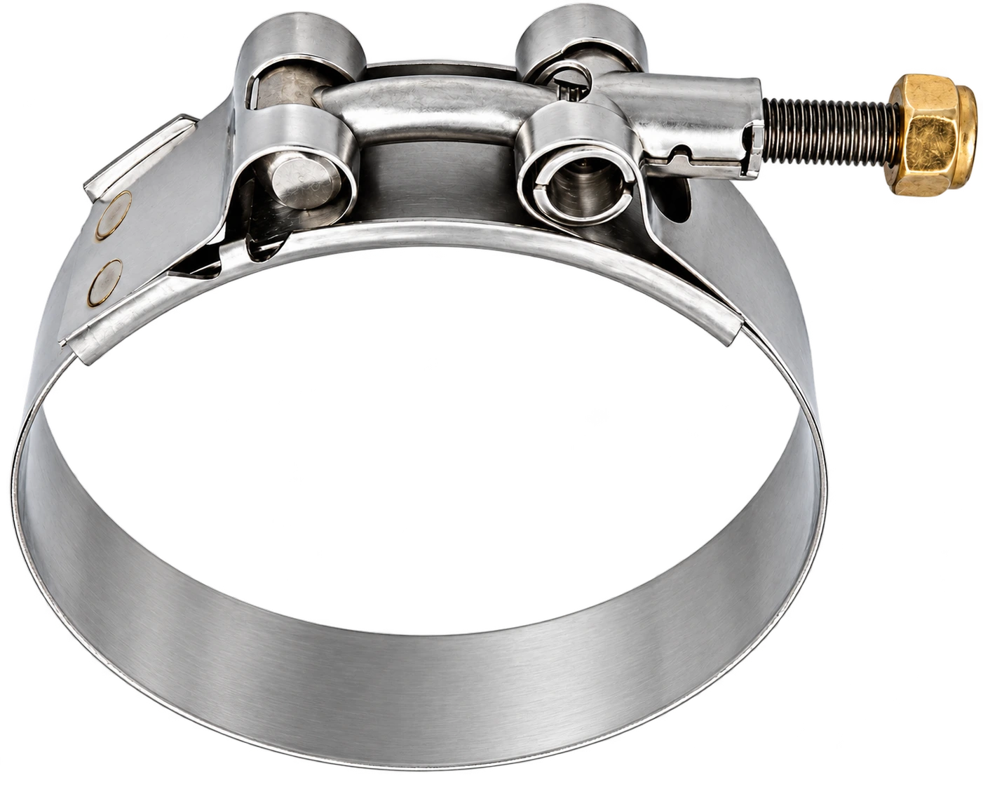 Heavy Duty Stainless T-Bolt Hose Clamps for Marine, Coolant, Water Suction, and Hydraulic Applications

