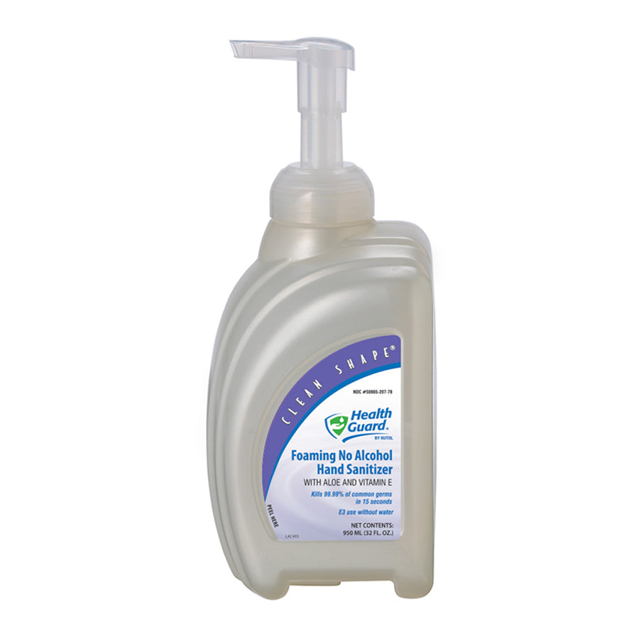 Kutol Foaming No Alcohol Hand Sanitizer with Pump - 950 ml Bottle - Case of 8