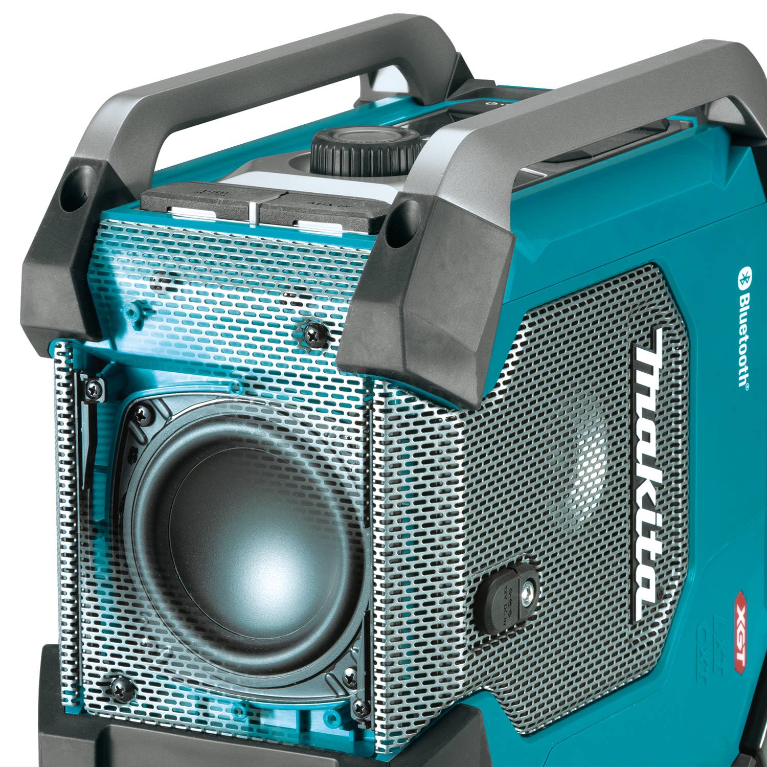 Makita Jobsite Stereo w/ Bluetooth MR006G - IP65 Rated, 2-Speaker Sound, Subwoofer, 7 EQ Modes, USB Charging, AM/FM Tuner, Multi-Battery Compatible