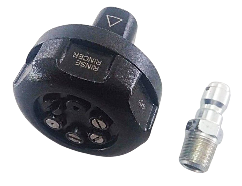 6-In-1 Adjustable Pressure Washer Nozzle Tip with Quick Connect Attachment