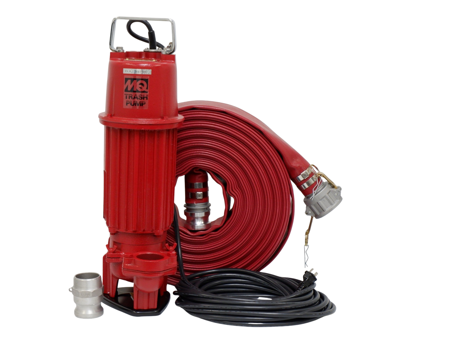 Multiquip ST2010TCUL 2" Submersible Trash Pump, 1 HP, High-Capacity Performance for Tough Dewatering - Handles up to 1" Solids, 95 GPM, 45 Feet Head