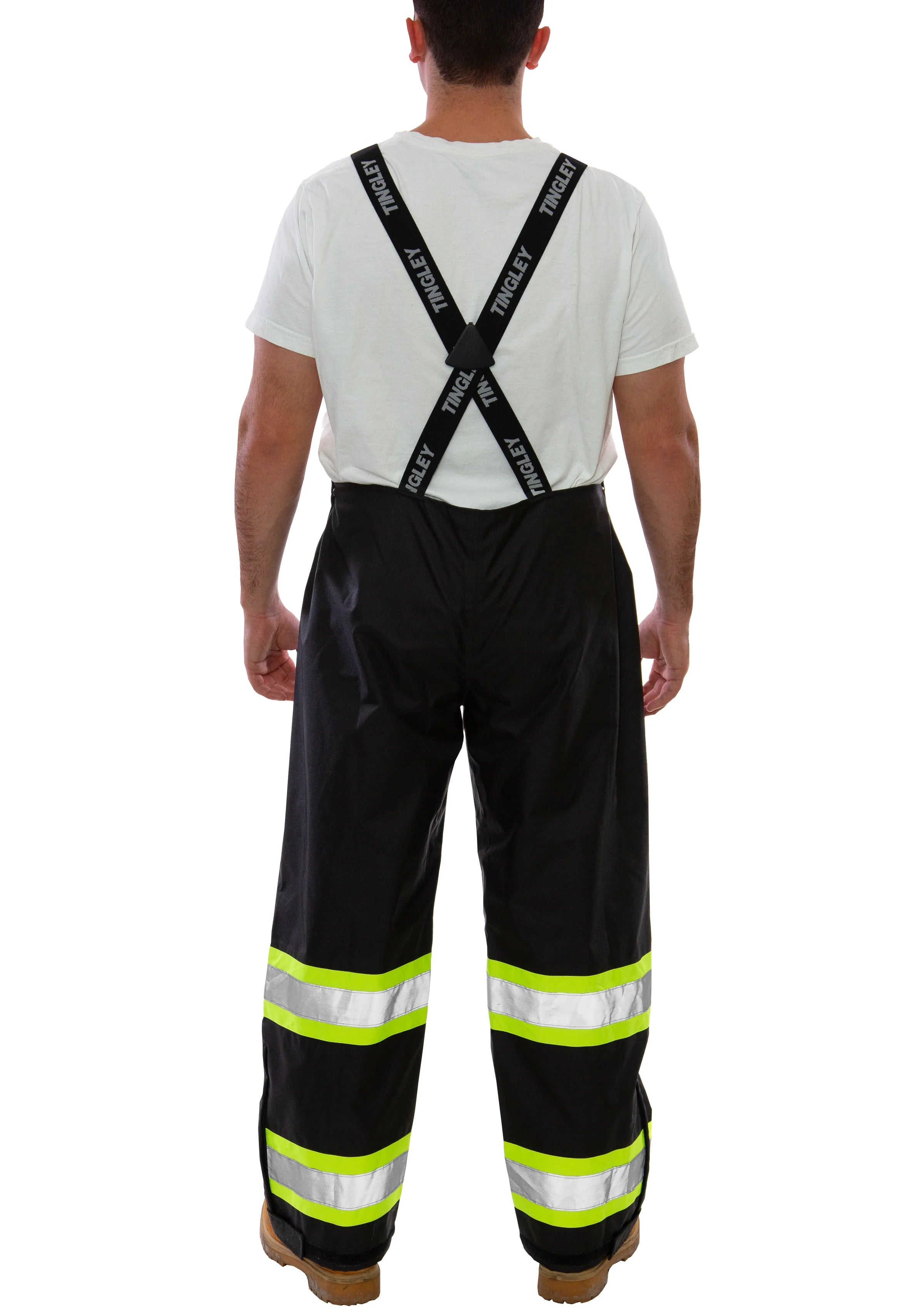 Tingley Icon™ Overalls - High Visibility, Breathable, CSA Z96 Class 3 Level 2, Waterproof, Quick-Release Suspenders, Reflective Tape, Adjustable Fit