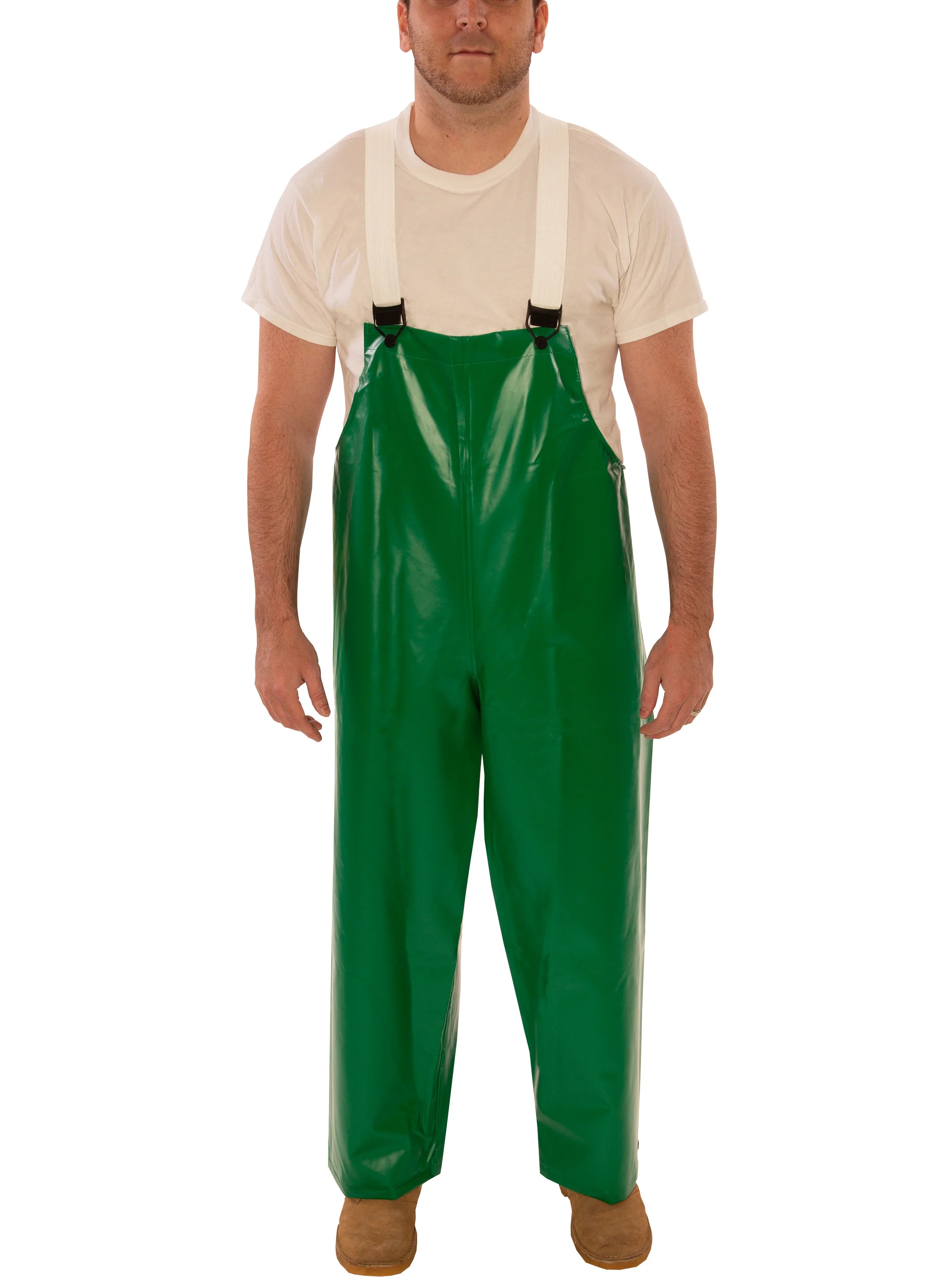 Tingley SafetyFlex® Flame Resistant Overalls - Chemical & Acid Resistant PVC, Liquid Proof, Snap Lock Suspender Buckles, Mildew Resistant, ASTM Cert