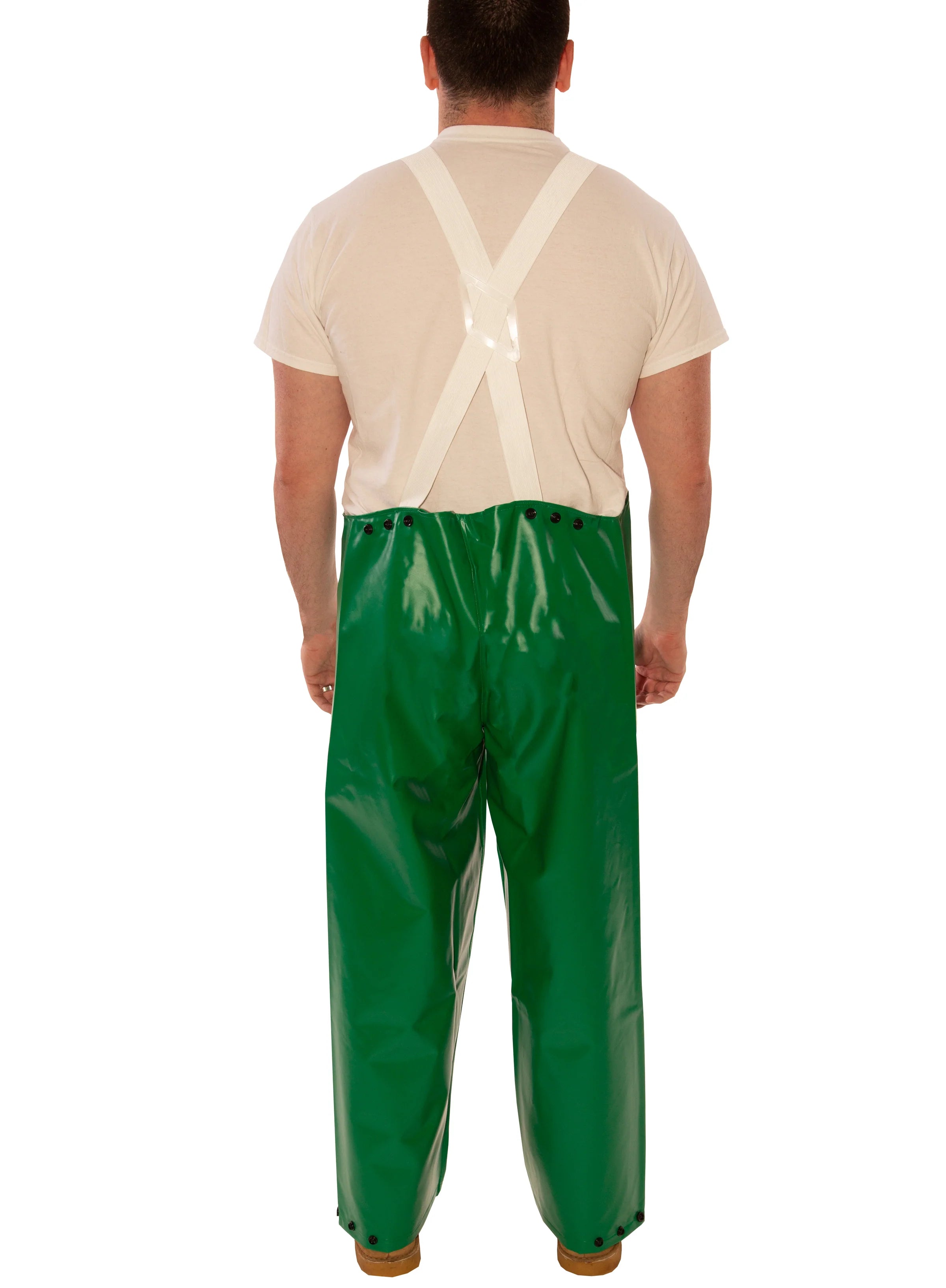 Tingley SafetyFlex® Flame Resistant Overalls - Chemical & Acid Resistant PVC, Liquid Proof, Snap Lock Suspender Buckles, Mildew Resistant, ASTM Cert