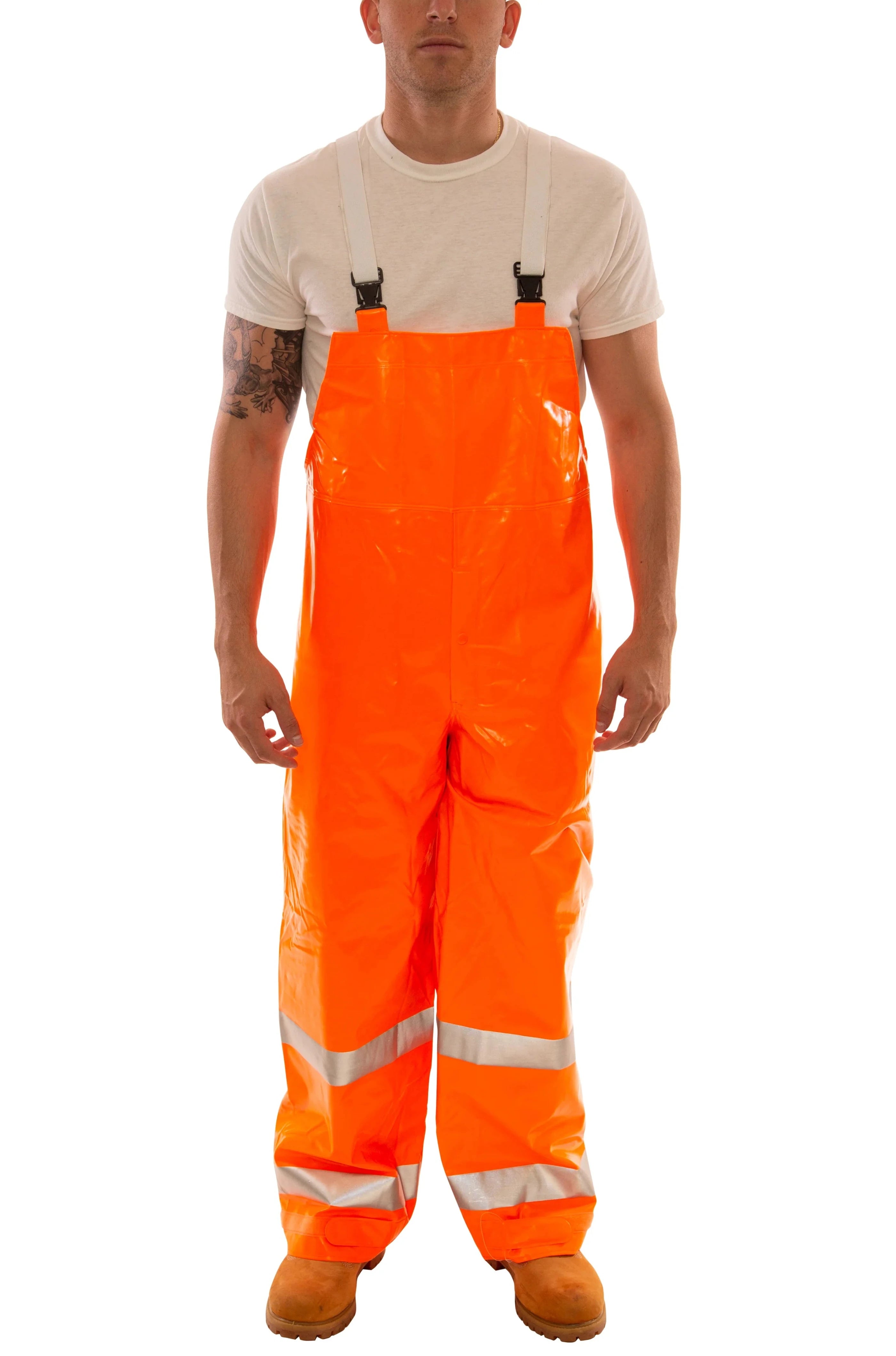 Tingley Comfort-Brite® Overalls - High Visibility, Flame Resistant, CSA Z96 Class 3, Waterproof, Reflective Tape, Quick Release Buckles, Adjustable Fit | Sizes S-5XL