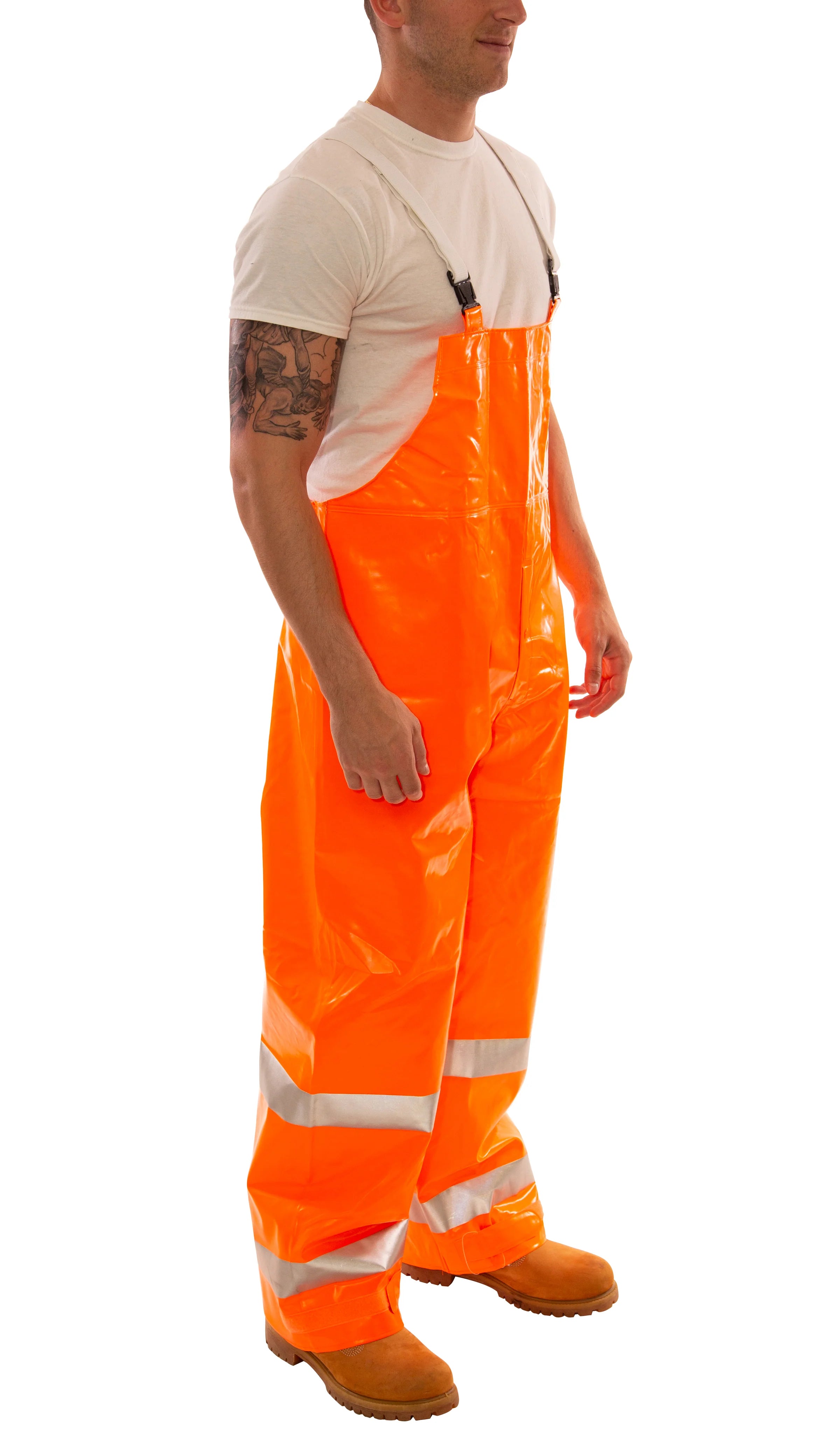 Tingley Comfort-Brite® Overalls - High Visibility, Flame Resistant, CSA Z96 Class 3, Waterproof, Reflective Tape, Quick Release Buckles, Adjustable Fit | Sizes S-5XL