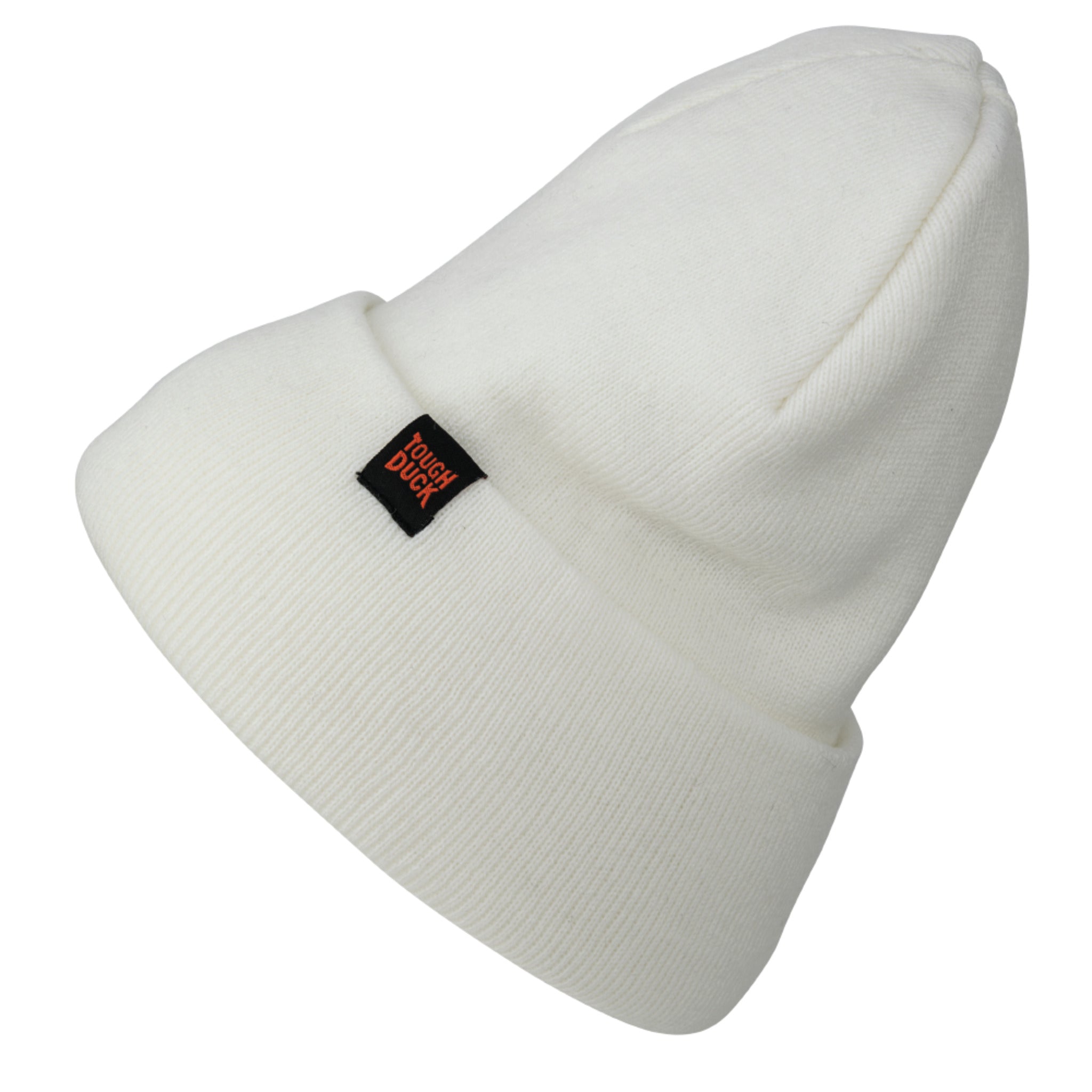 Off White Classic Cuff Work Beanie for Outdoor Trades and Crew Outfitting