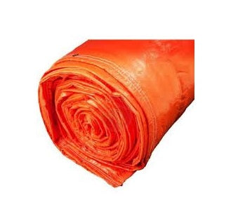 Concrete Curing Blanket Insulated Tarp 2-Layer 12ft x 24ft Orange - Tear-proof, UV-Resistant, R 2.25 Insulation for Cold Weather Construction