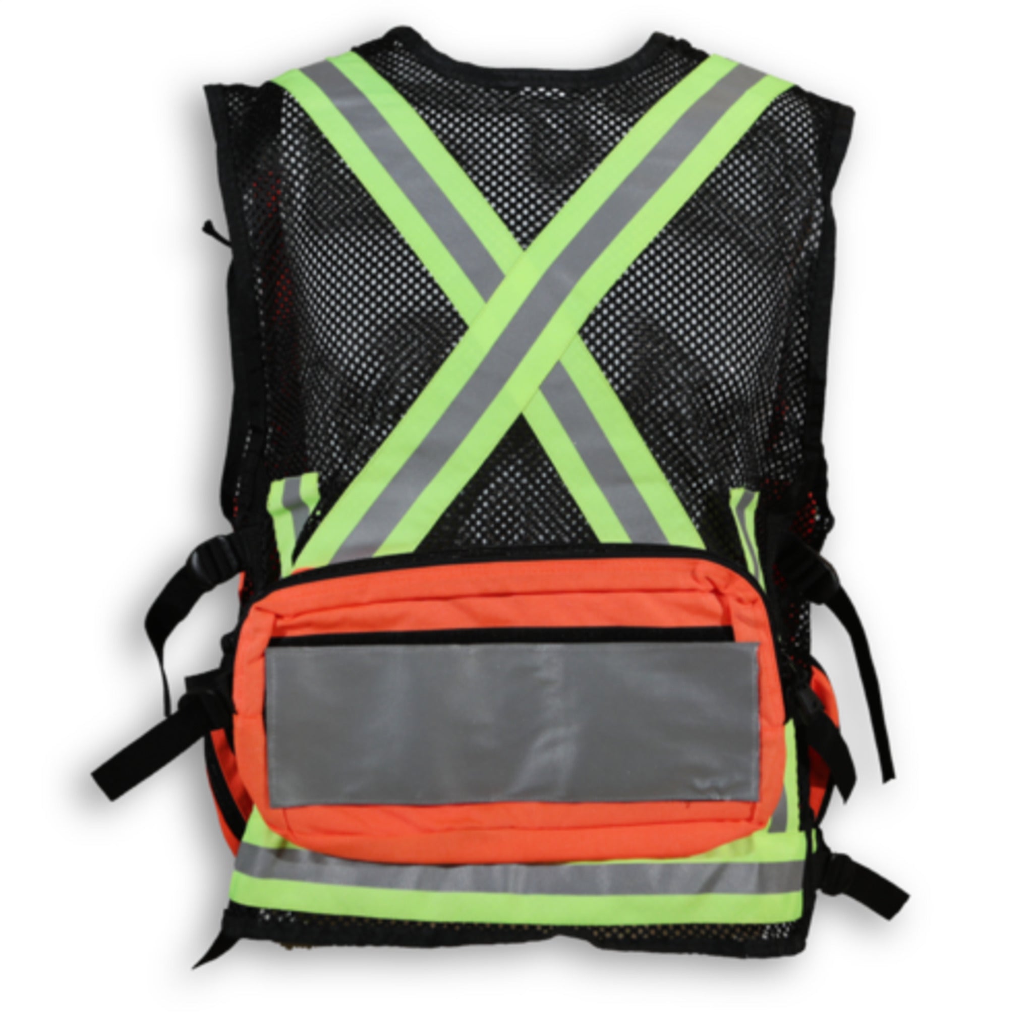 OrangeNylonMeshFirstAidSafetyVest