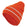 Orange Acrylic Knit Toque with Fleece Lining and Reflective Stripe for Winter Work