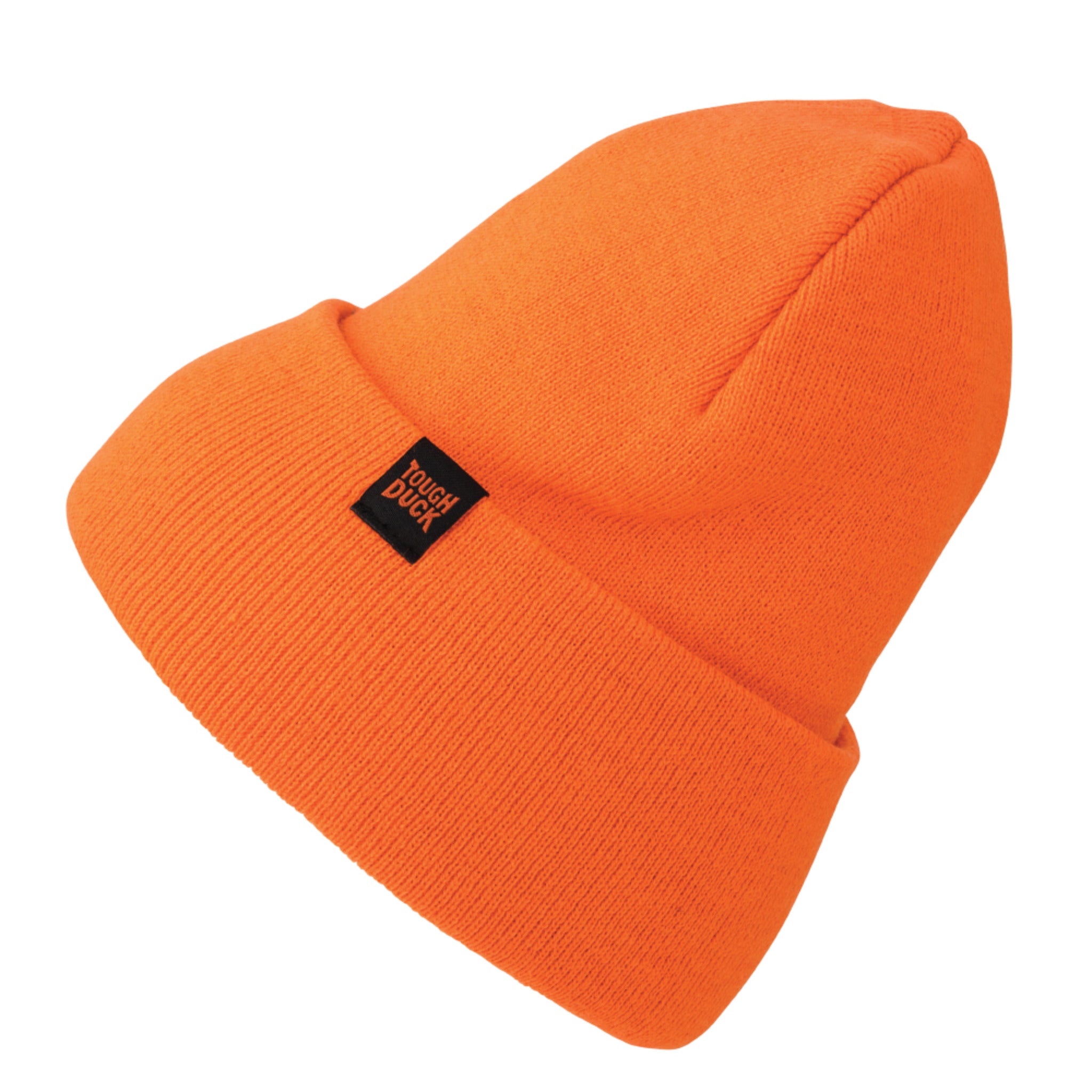 Orange Classic Cuff Work Beanie for Outdoor Trades and Crew Outfitting

