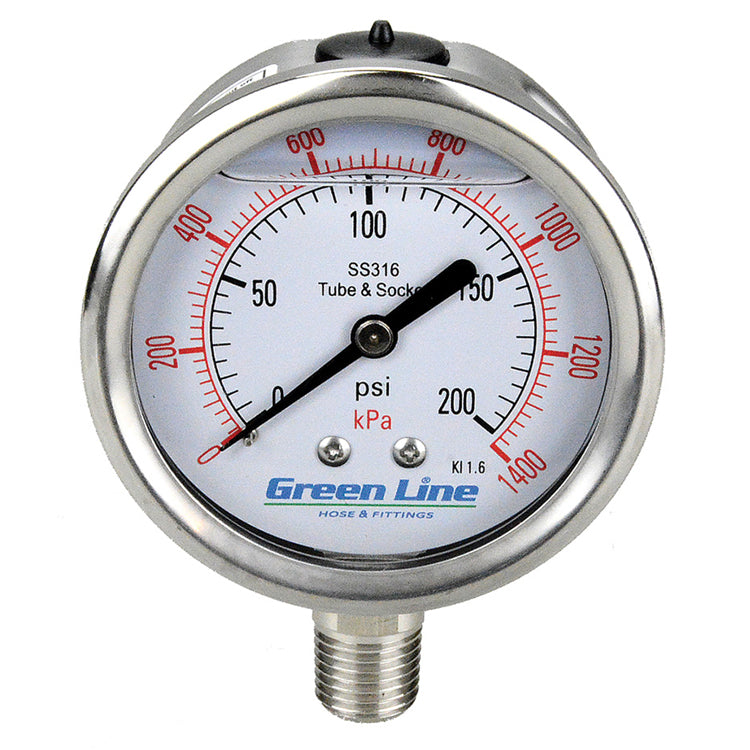 PGSS40 4" Stainless Steel Pressure Gauge