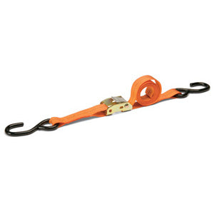 Ratchet Tie Down Strap – 5½' x 1" High-Visibility Strap for Light-Duty Cargo, Gear, or Equipment | Durable, Easy-to-Use Secure Fastening - 2/PK