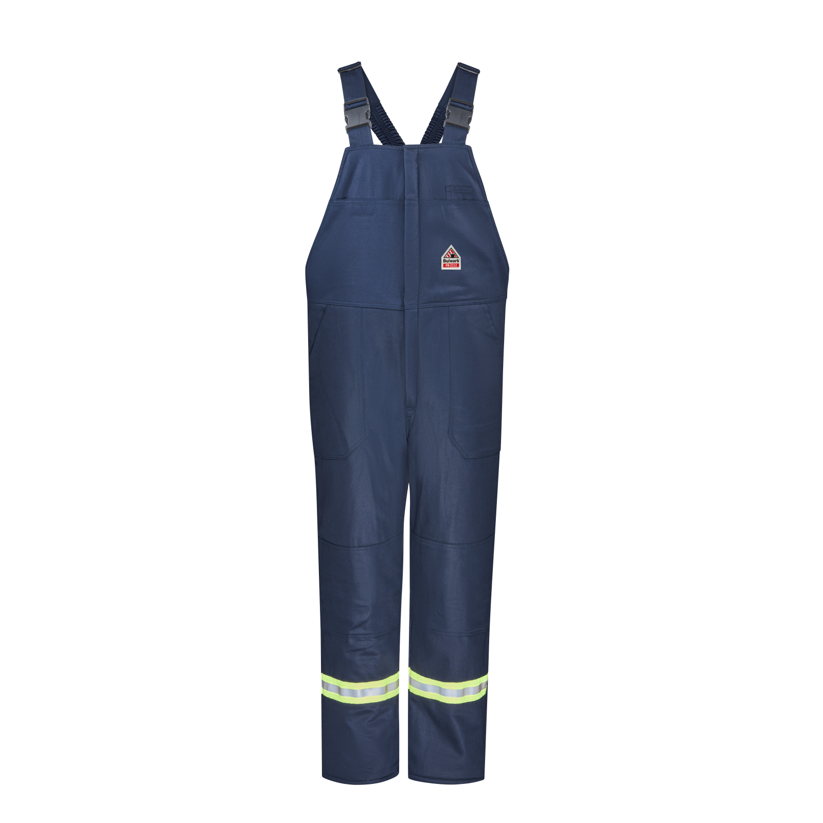 Bulwark FR Men's BLCT Midweight Excel Insulated Bib Overall - HRC/CAT 3, Arc Rated, Reflective Trim, Reinforced Knees, Flame Resistant | Sizes S-3XL