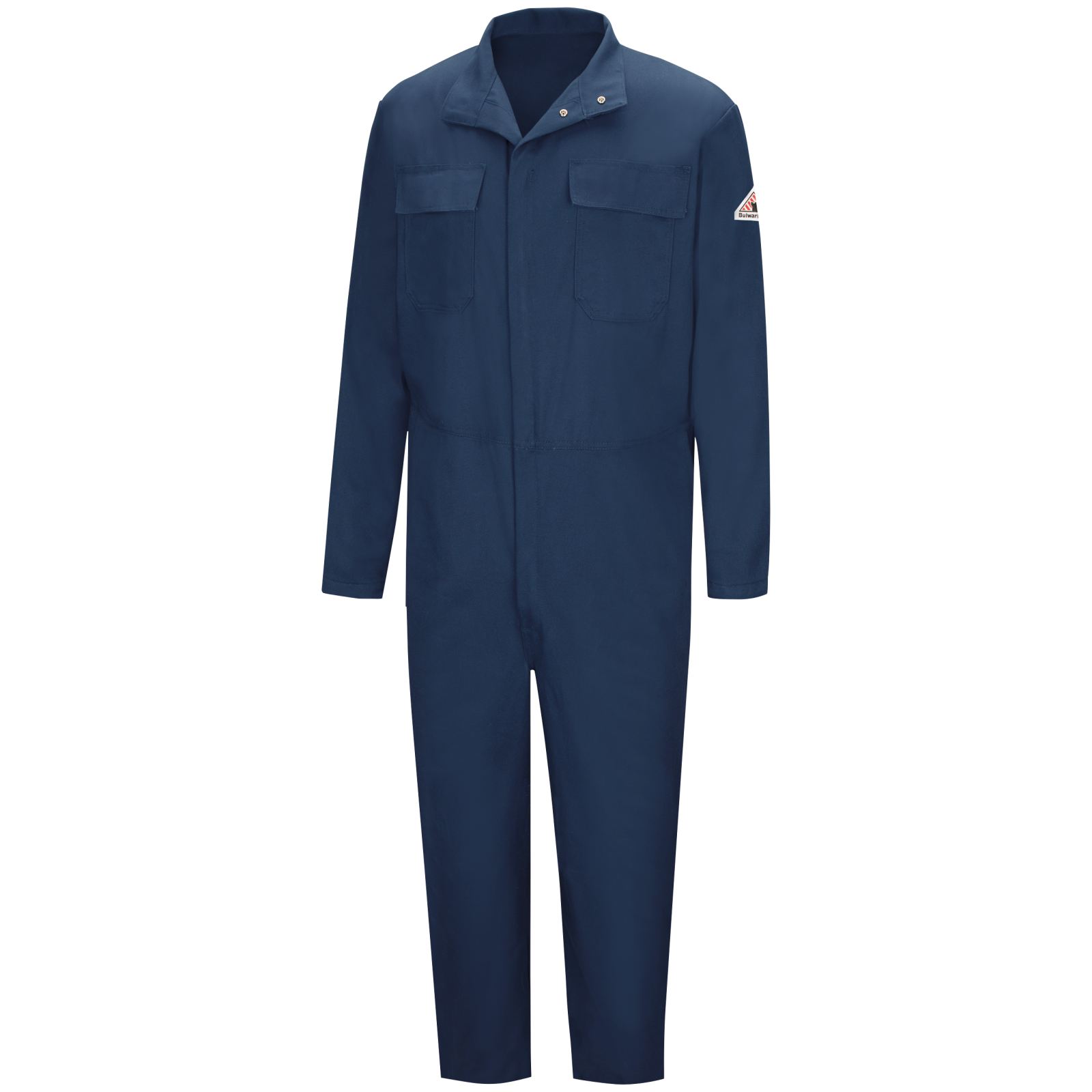 Bulwark FR Men's CECW Welding Coverall - CAT 2, FR/AR Protection, Nomex Taped Zipper, Hemmed Sleeves, Adjustable Snaps, Durable | Sizes: 38-58