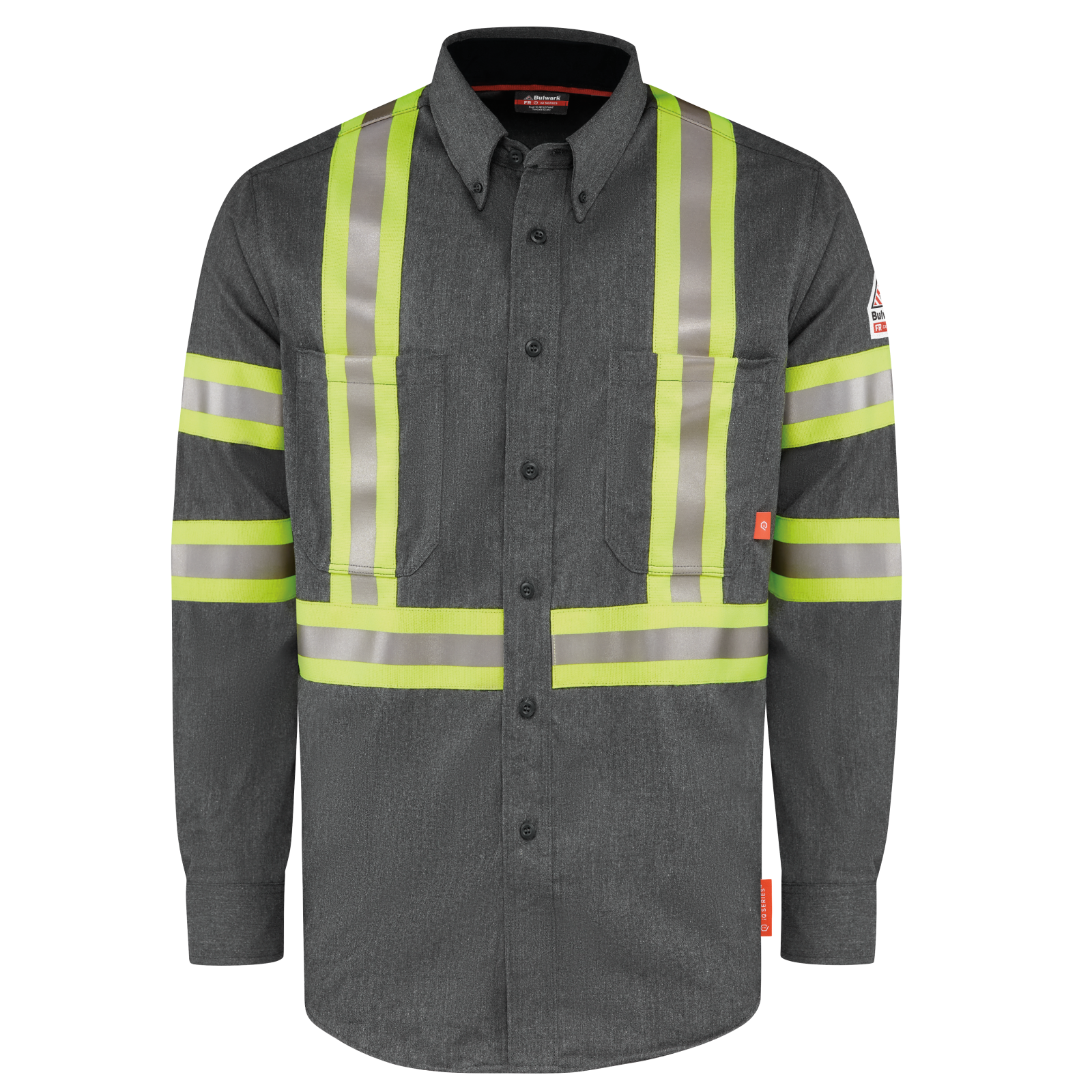 Bulwark FR Men's QS50 Lightweight Woven Shirt - HRC/CAT 2, TenCate Evolv Fabric, Enhanced Mobility, Large Pockets, Breathable, Durable | Sizes: S-4X