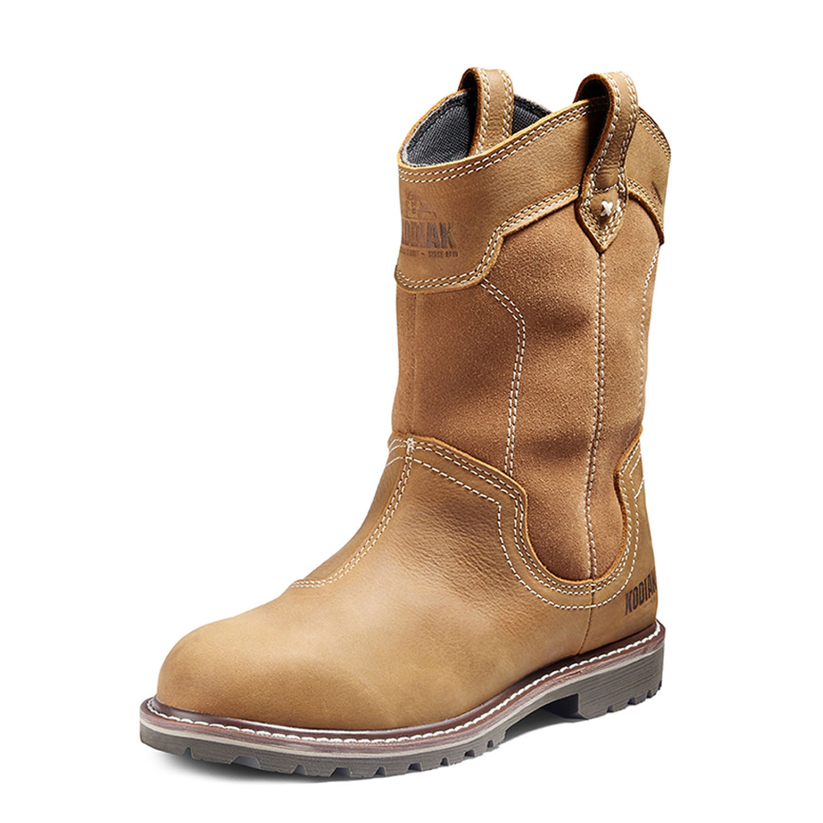 Kodiak Women's Plain Toe Boots Bralorne Wellington Full Grain Leather Waterproof | Sizes 5-11
