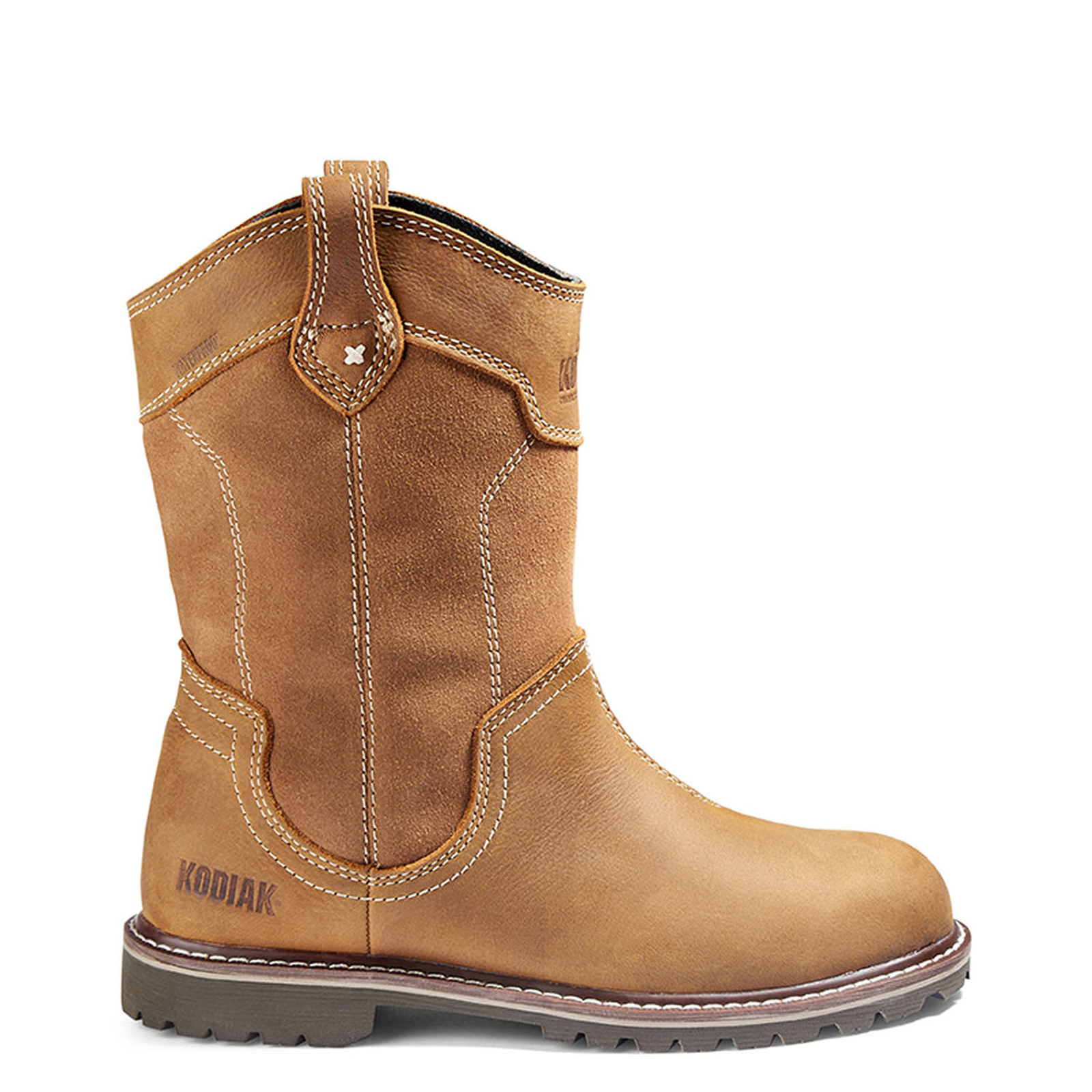 Kodiak Women's Plain Toe Boots Bralorne Wellington Full Grain Leather Waterproof | Sizes 5-11