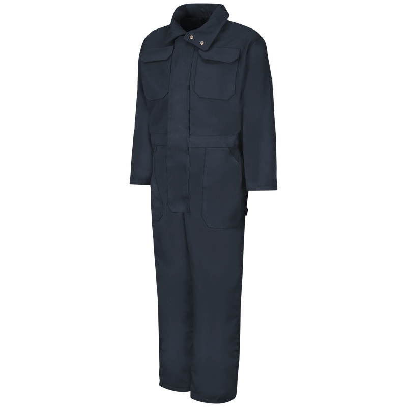 Red Kap Men's CD32 Insulated Coverall with Durable Blended Duck Fabric, Snap-Closure Storm Flap, Ample Pockets, and Warm Quilted Liner | Sizes S-5XL