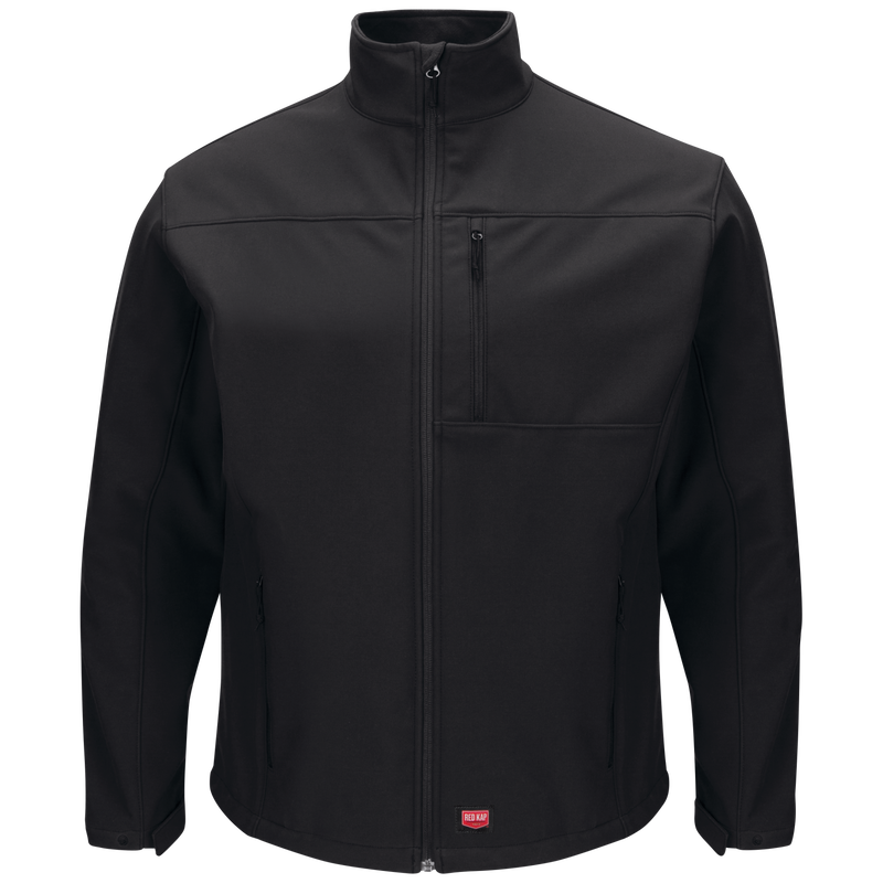 Red Kap JP68 Men's Deluxe Soft Shell Jacket 4-Way Stretch Fleece Lined | Sizes S-4XL