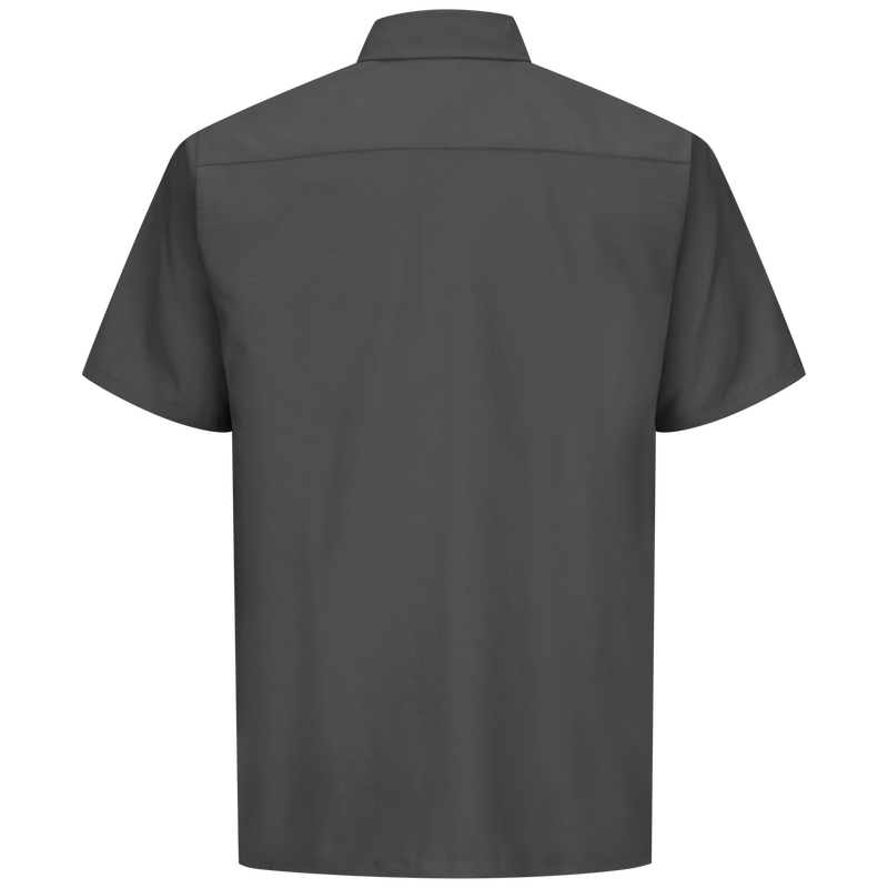 Red Kap Men's SY60 Short Sleeve Solid Ripstop Shirt with Touchtex Technology, Durable Poplin Fabric, and Straight Hem, Professional Workwear | Sizes S-3XL