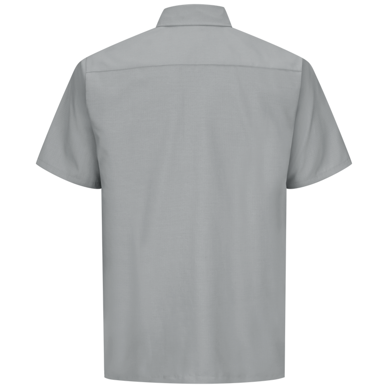 Red Kap Men's SY60 Short Sleeve Solid Ripstop Shirt with Touchtex Technology, Durable Poplin Fabric, and Straight Hem, Professional Workwear | Sizes S-3XL