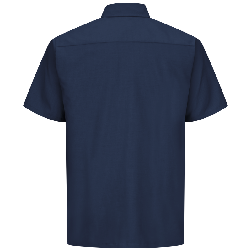 Red Kap Men's SY60 Short Sleeve Solid Ripstop Shirt with Touchtex Technology, Durable Poplin Fabric, and Straight Hem, Professional Workwear | Sizes S-3XL