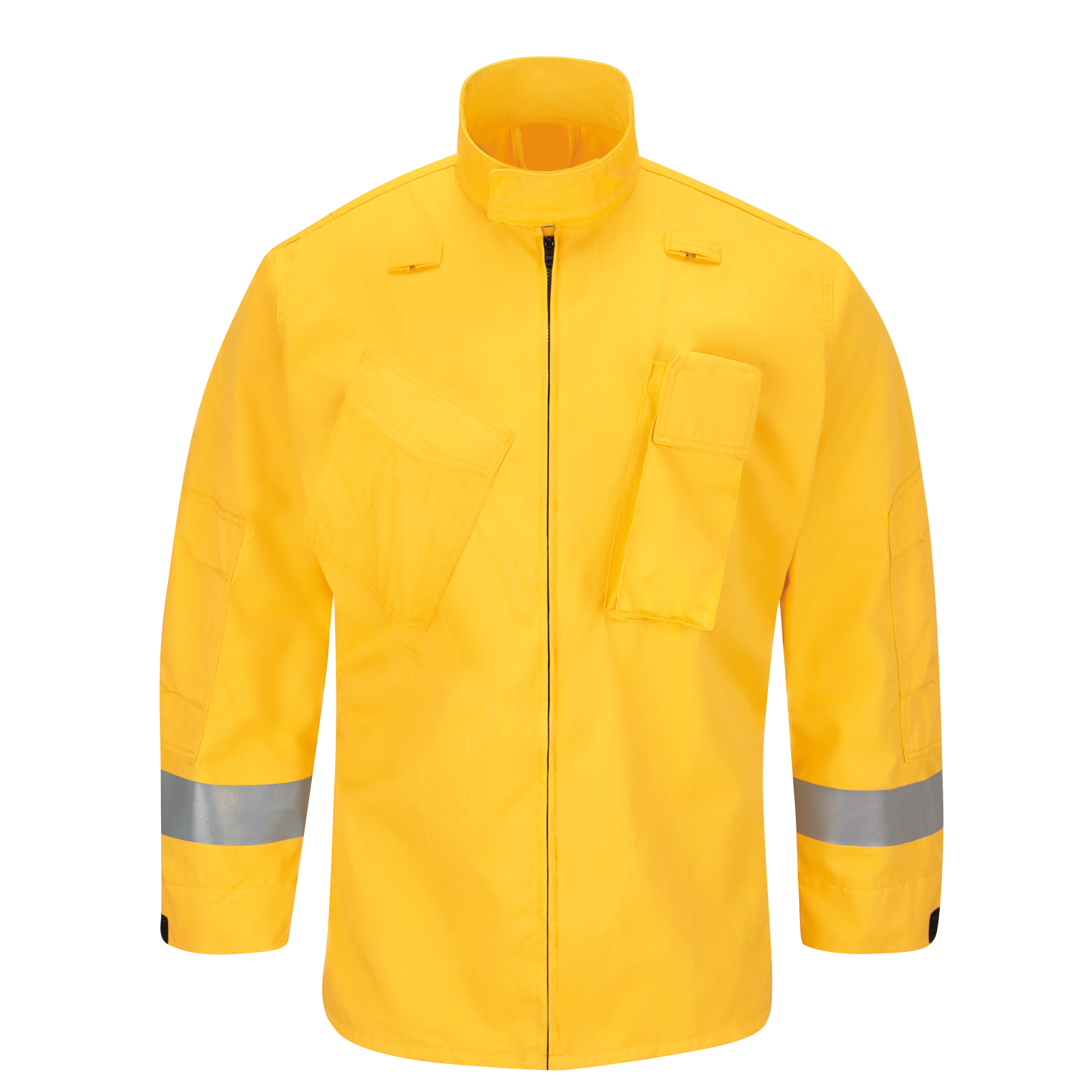 Bulwark FR Men's FW81 Relaxed Fit Wildland Jacket - 3M Reflective Sleeves, Bi-Swing Back, Flame Resistant, Durable, Comfortable | Sizes: S-3XL