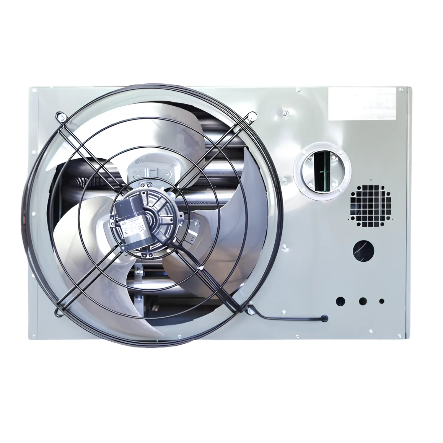 PTP200AS0111 unit heater rear view with ventilation fan.