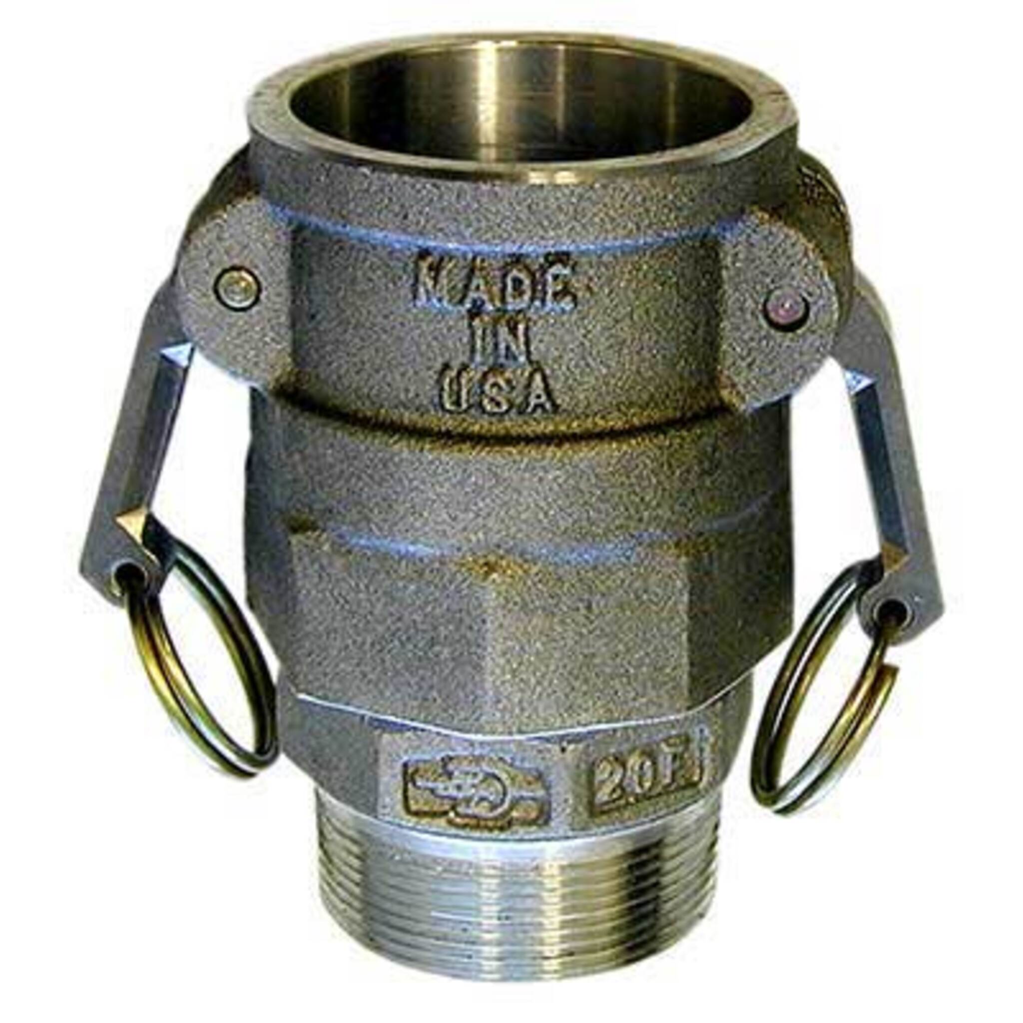 Part B Aluminum Live Swivel Camlock | 3" Male NPT x 3" Female Camlock Swivel Coupler - Cleanflow