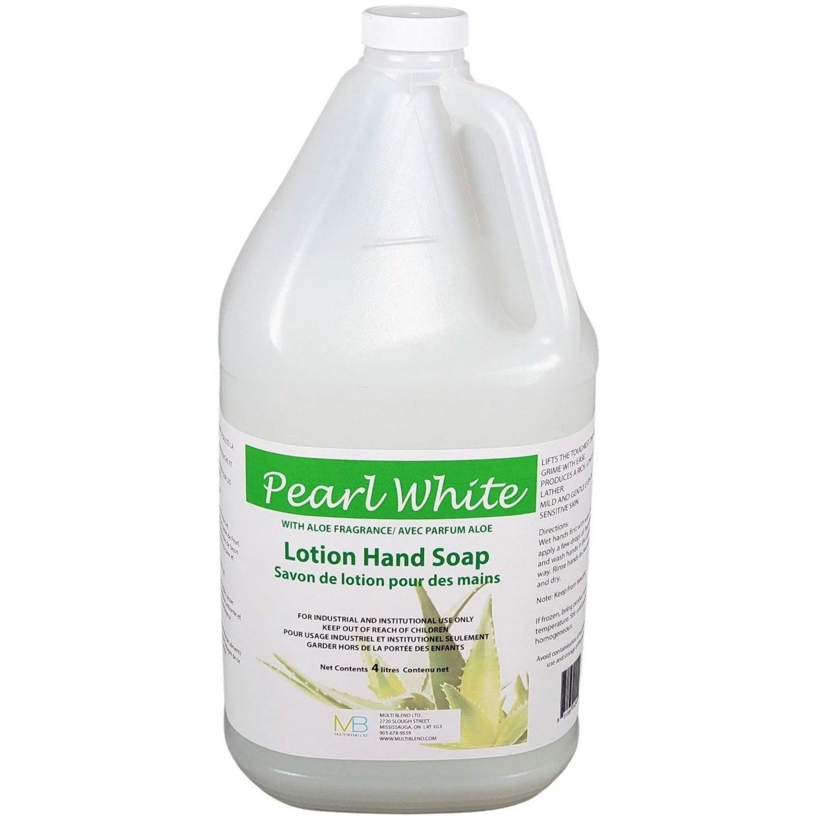 Pearl White Antimicrobial Lotion Hand Soap with Aloe Fragrance- 4L Jug