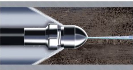 General Pipe Cleaners 1/8" Jetter Nozzle Set – 4-Piece Drain Cleaning Nozzles for JM-1000, JM-1450, JM-2900, JM-3055 Jetters | FNPT Threads