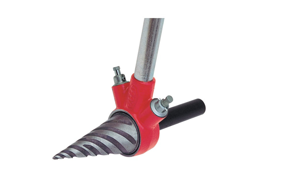 Reed 2-71 Manual Spiral Pipe Reamer | Self-Feeding Tool for 1/8" to 2" Pipe | Hardened Steel Cone | Burr Removal for Threading & Grooving Prep