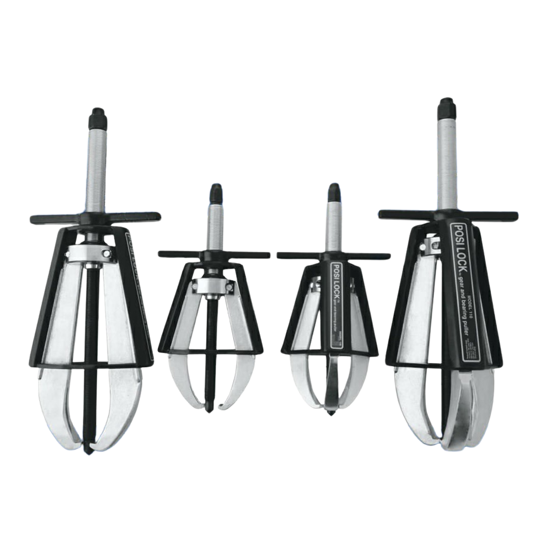 Posi-Lock PM4 Puller Set - Comprehensive 3-Jaw & 2-Jaw Configurations, 5-20 Ton Capacity - Precision Engineered for Heavy-Duty Pulling Tasks