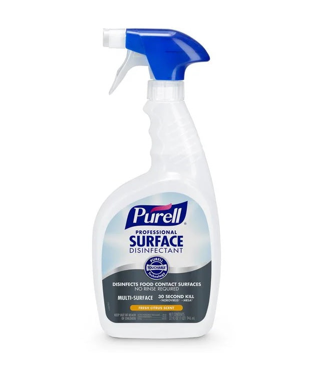 Purell Professional Multi-Surface Sanitizer and Disinfectant - 946 mL- Case of 6