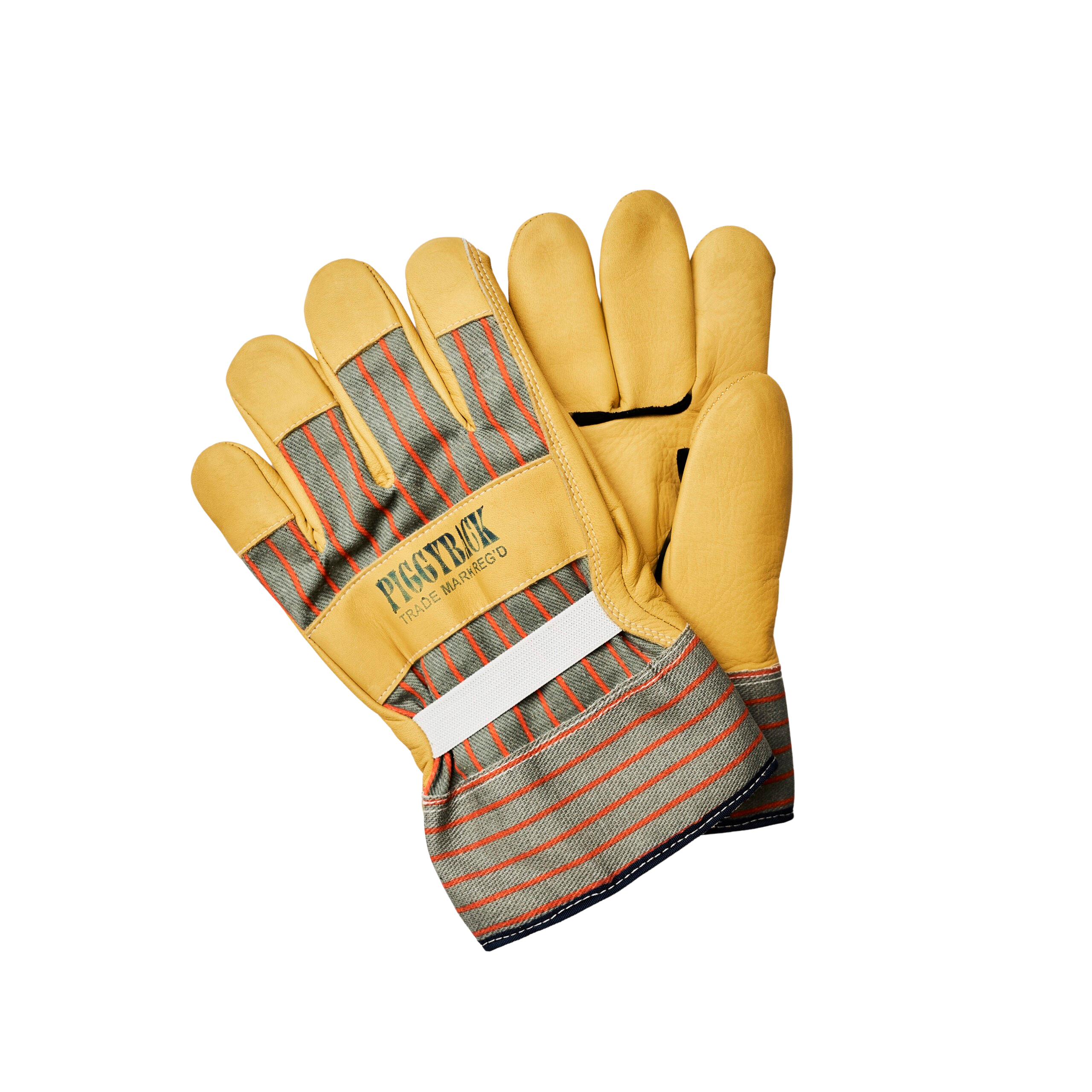 Fleece-Lined Piggyback Gloves with a Rubberized Cuff for the Cold
