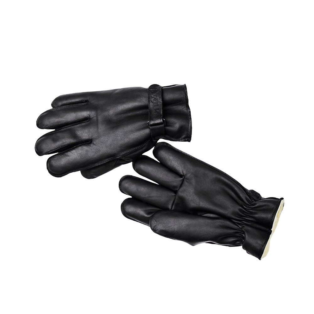 Leather Winter Sport Glove With a Warm Pile Lining
