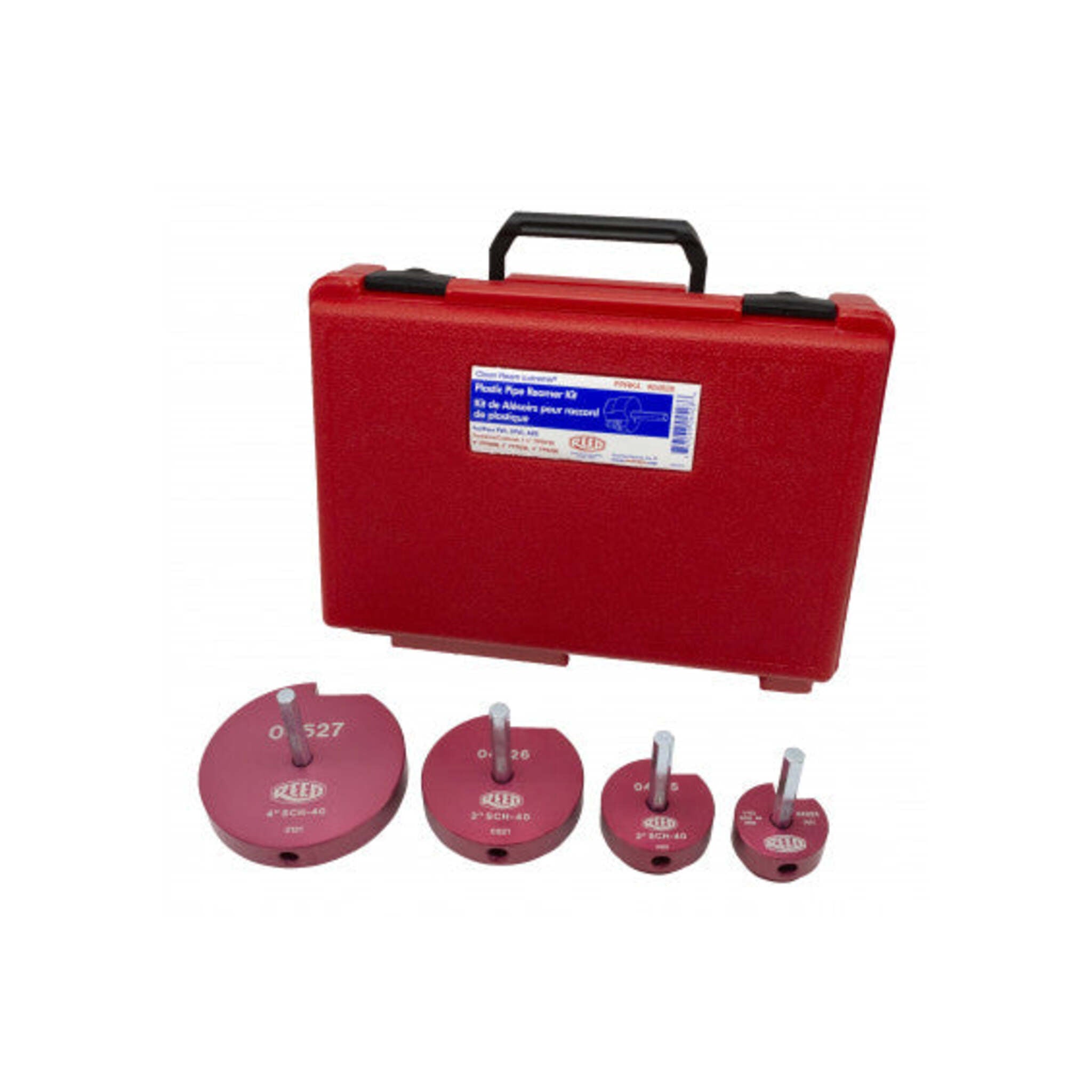 4-Piece PVC, CPVC, ABS Socket Saver Kit | Carbide Cutting Inserts | Hard Carrying Case
