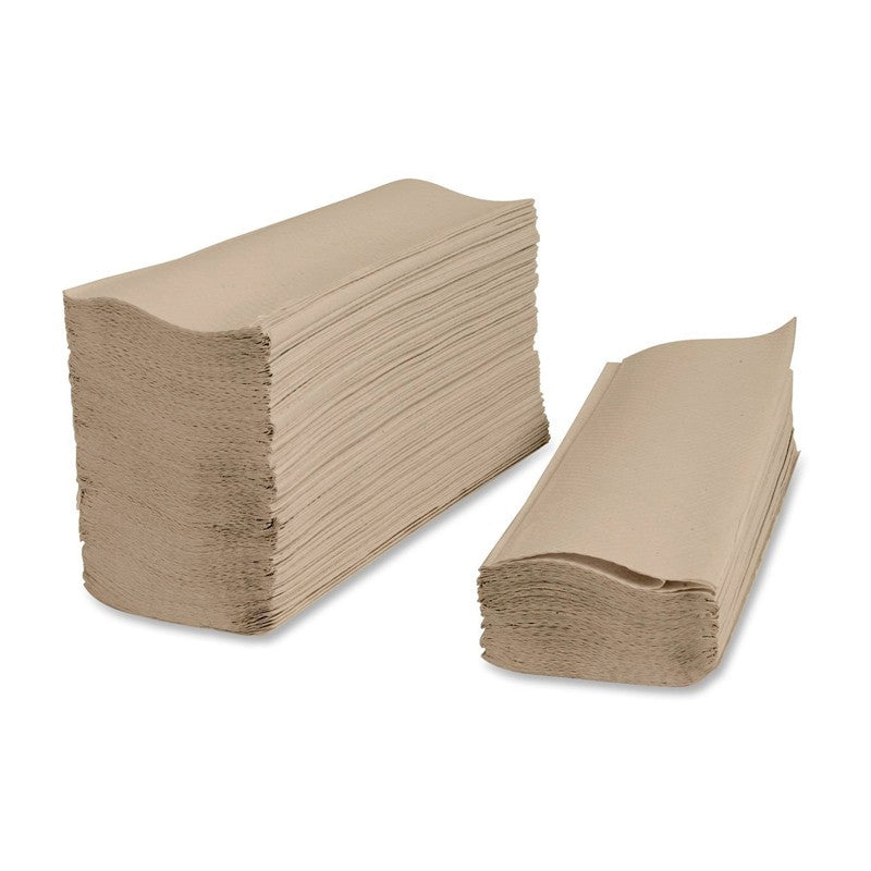 Retain Universal Natural Multi-Fold Paper Towel - 250 Towels Per Clip - Case of 16 Clips