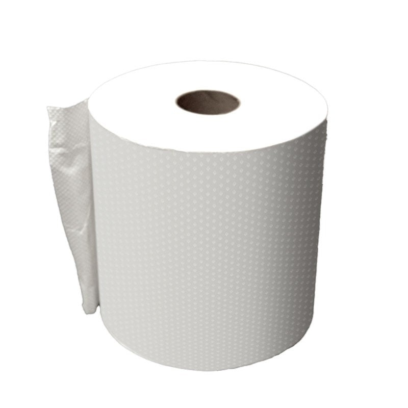 Retain Hardwound White Roll Towel - 8" X 800 Ft Roll - Case of 6 Rolls