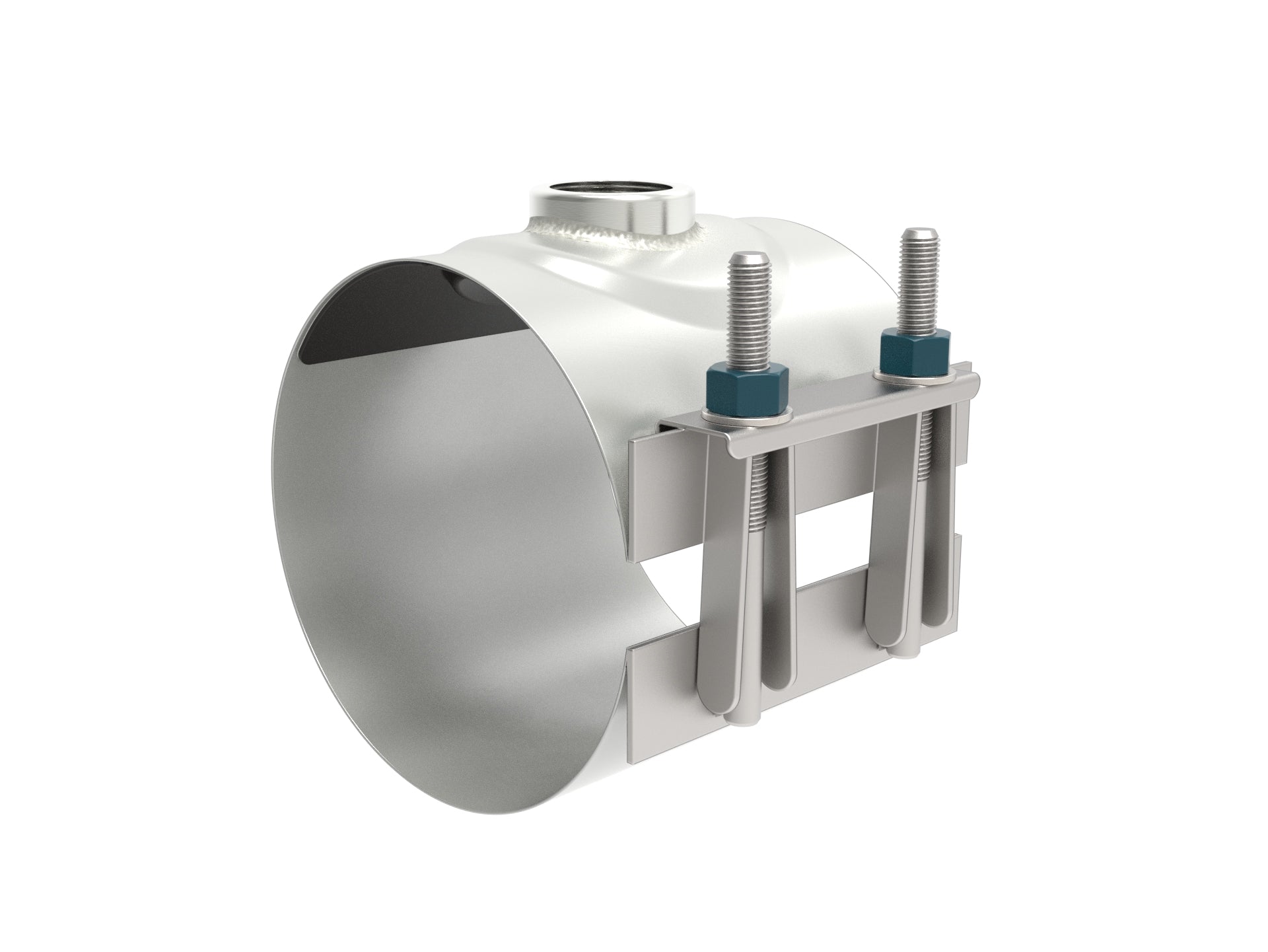 Robar 2616 Stainless Steel Single Section Tapped Service Saddles | 250 PSI, IP Thread Tap for Plastic and Metal Pipe | UL, NSF-61, AWWA C230 Certified