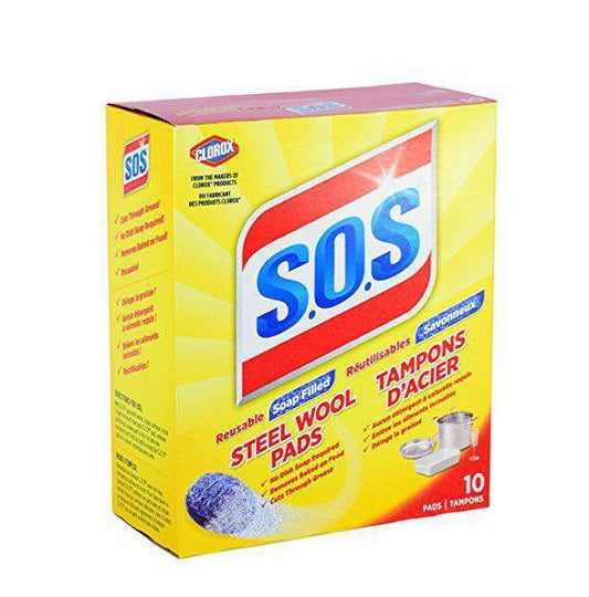 SOS Steel Wool Soap Pads - Case of 60 Pads