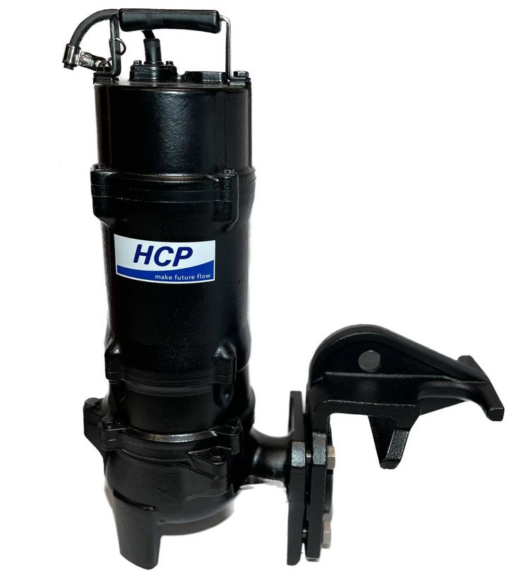 HCP Cast Iron Municipal Grade 3" Sewage Pump | Flygt Guide Rail Ready - Cleanflow