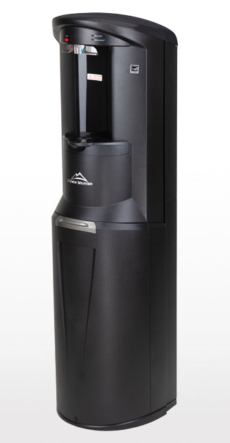 Crystal Mountain Storm Commercial Grade Bottom-Load Black Contemporary Water Cooler (Hot & Cold)